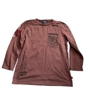 Narrtjie long sleeve tee mauve / maroon  9-10 years xxxl